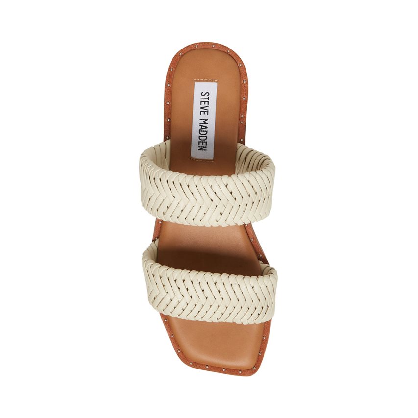 Sandalias Planas Steve Madden Sharyn Mujer Blancas | ES SW21E3